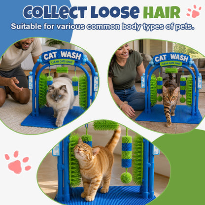 🔥Limited Time 50% OFF | 🐱 Self‑Grooming Cat Wash Station