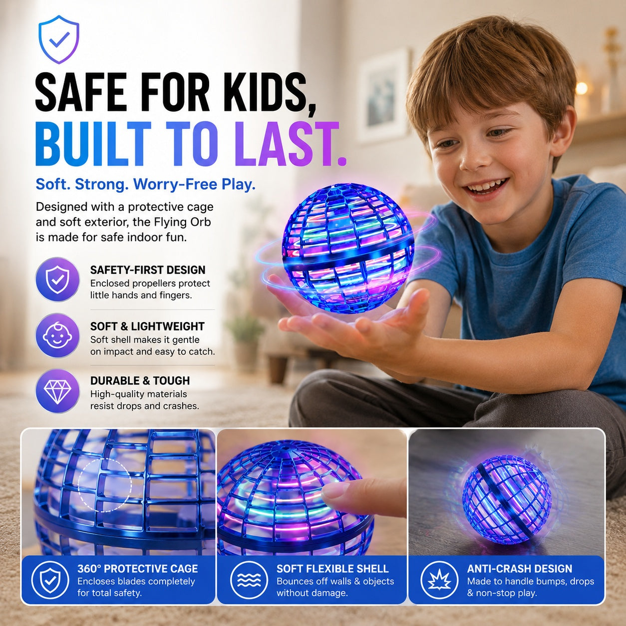 Flying Orb Ball – The Magic LED Boomerang Toy Everyone Loves