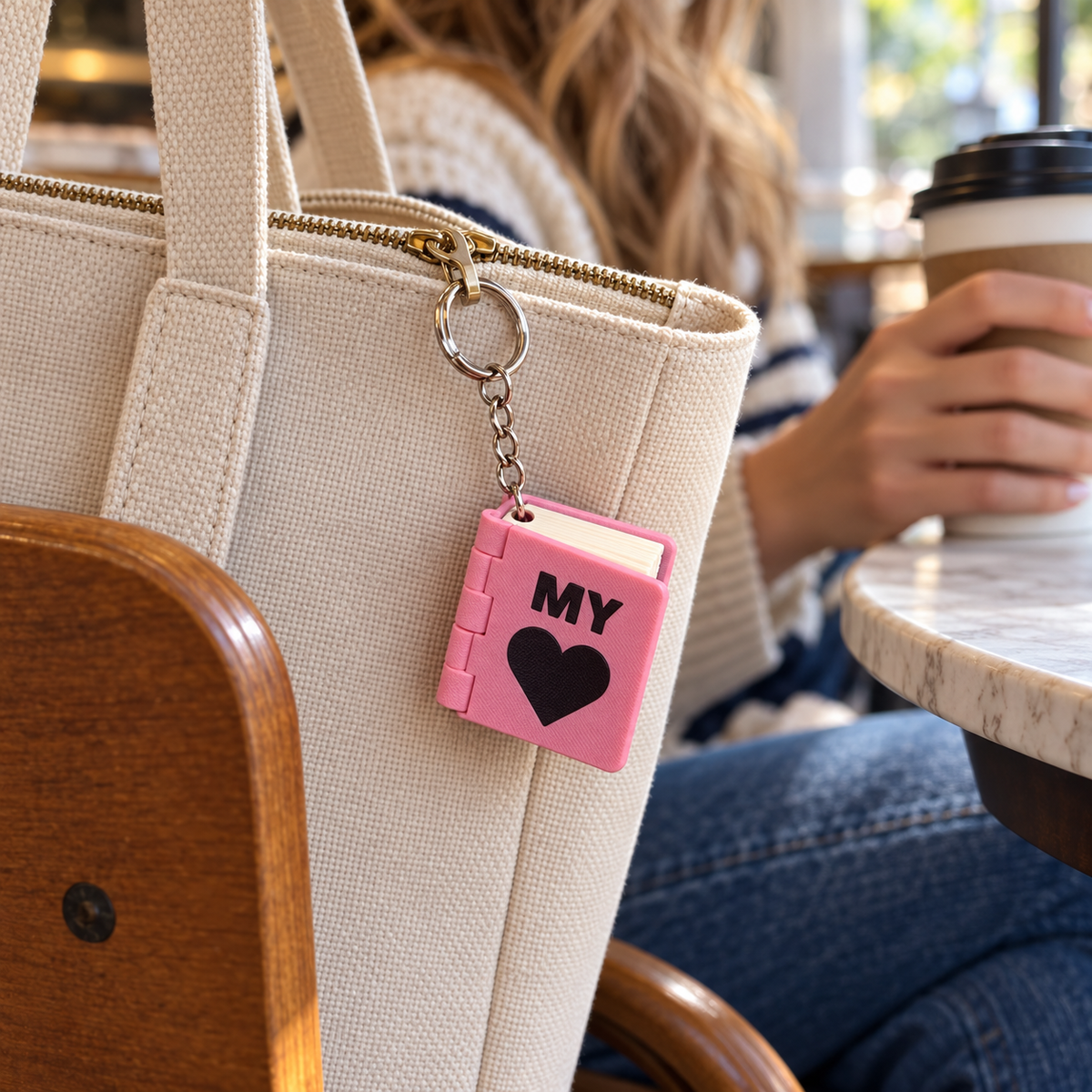 📖 Mini Photo Book Keychain – Keep Your Favorite Memories Close