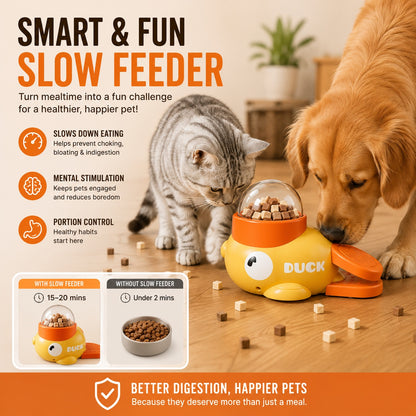 Interactive Treat Dispenser Toy – Slow Feeder Puzzle for Cats & Dogs