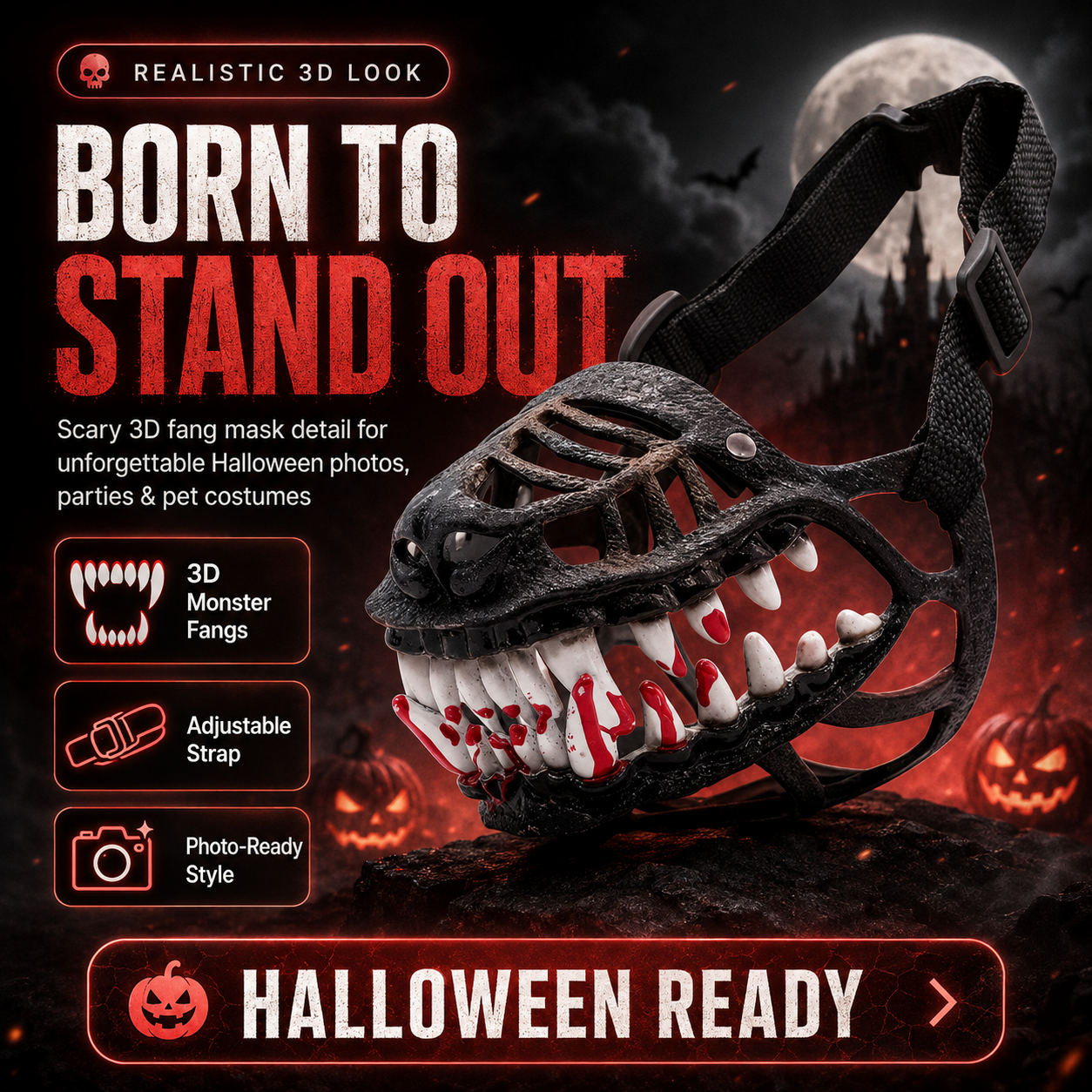 🎃 EARLY HALLOWEEN 49% OFF🔥🐶Hell Hound Monster Muzzle