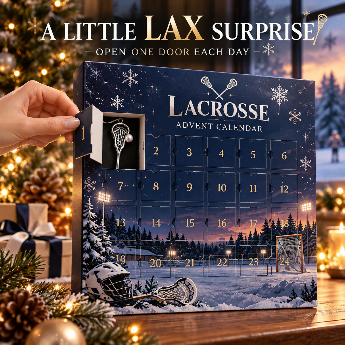 🥍24-Day Lacrosse Advent Calendar – Count Down to Christmas, One Surprise at a Time