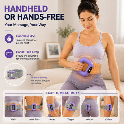 💆 Multi-Functional Fascia Ring – 5-Level Full Body Vibration Massager