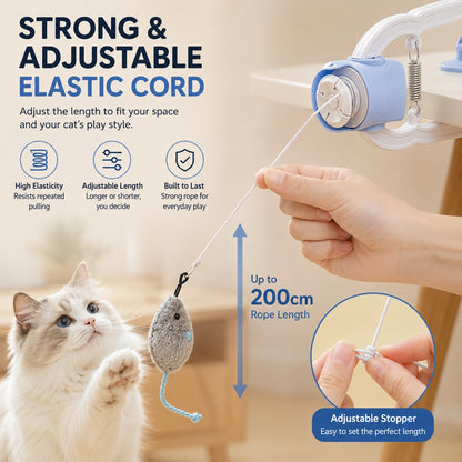 🐱 Automatic Interactive Cat Toy – Clip-On Hands-Free Play