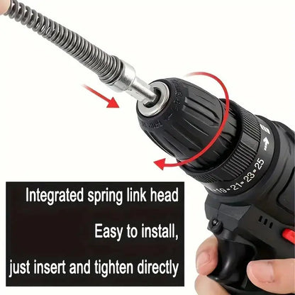 🔧 Flexible Drill-Powered Drain Cleaning Snake – Deep Pipe Clog Remover for Sinks, Showers & Toilets