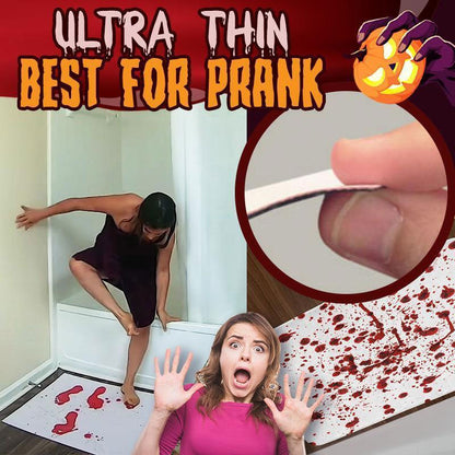 Water-Activated Bloody Bath Mat – Reusable Halloween Prank Rug