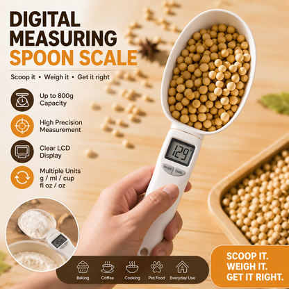 💖Hot 49% OFF🥄 Digital Measuring Spoon Scale — High-Precision Food Weighing Spoon