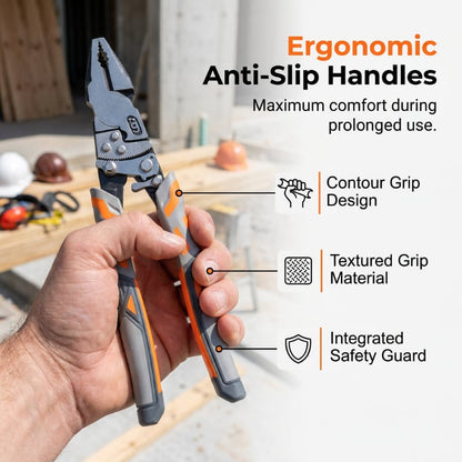 9-Inch Industrial Ratchet Self-Locking Pliers