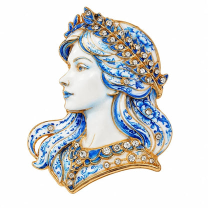 ♈ Luxury Zodiac Enamel Brooch – Colorful Astrology Lapel Pin for Blazers, Coats & Gifts