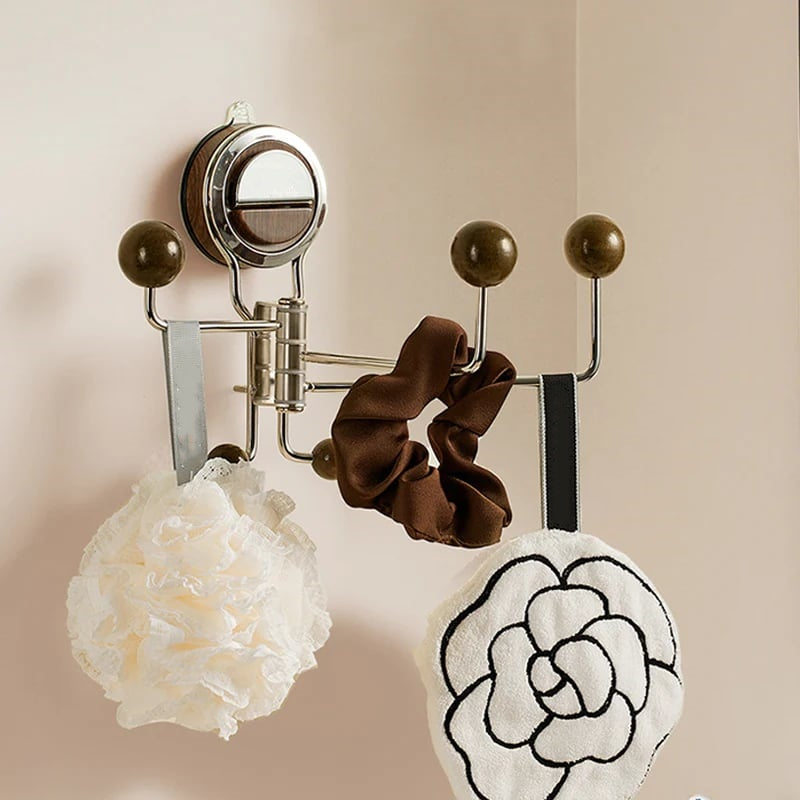 🎉No-Drill Rotating Suction Hooks – Strong Hold, Easy Wall Installatio