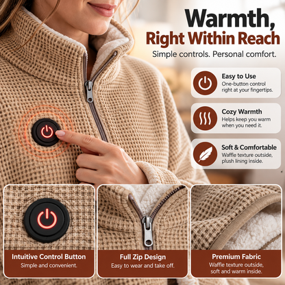 🛋️ The Blanket You Don’t Have to Keep Fixing – Heated Wearable Wrap