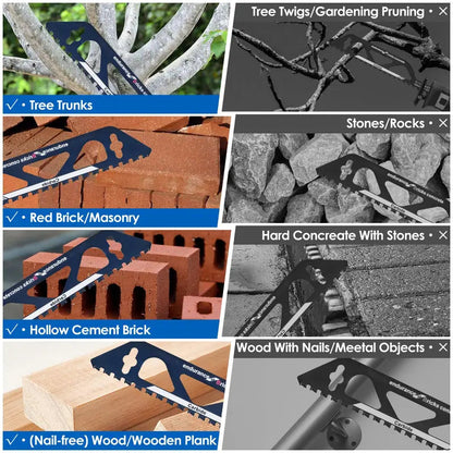 🧱🪚 12" Carbide Masonry Reciprocating Saw Blade – 2 TPI Heavy-Duty Brick & Block Cutting Blade 🔧