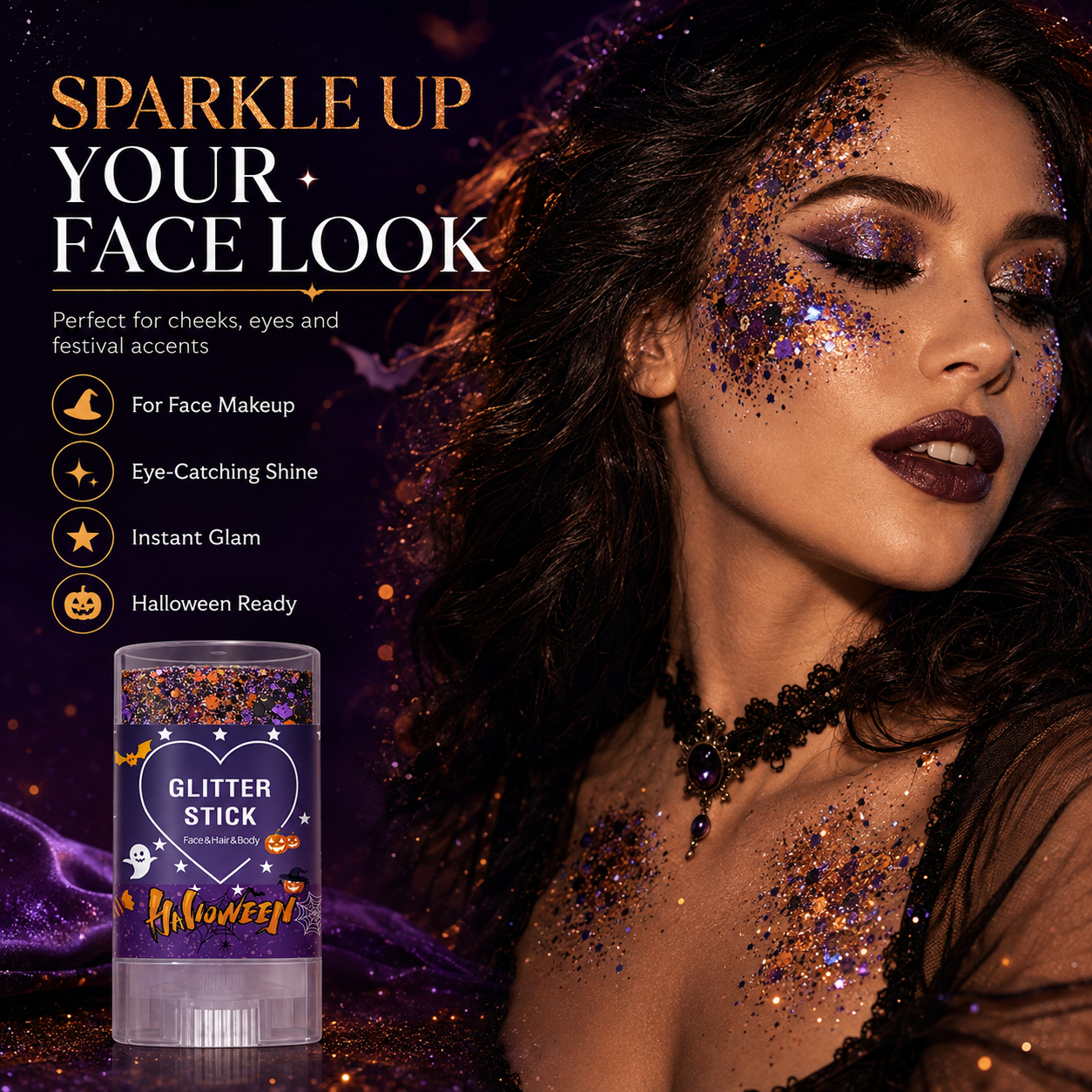 ✨Halloween Glitter Stick-Swipe On Bold Sparkle in Seconds