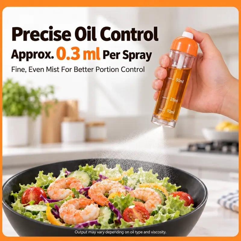 🔥Refillable Oil Spray Bottle for Cooking, 🍢Olive Oil Sprayer with Nozzle at the Bottom🧂