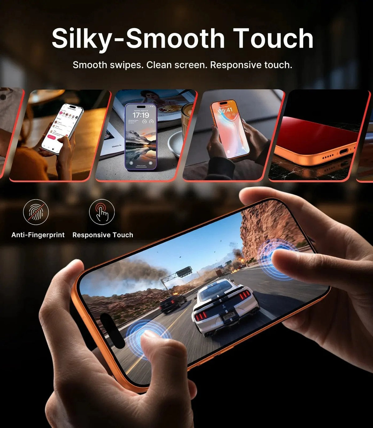 📱 PandaShield 2-Pack iPhone Screen Protectors – Privacy & HD Tempered Glass