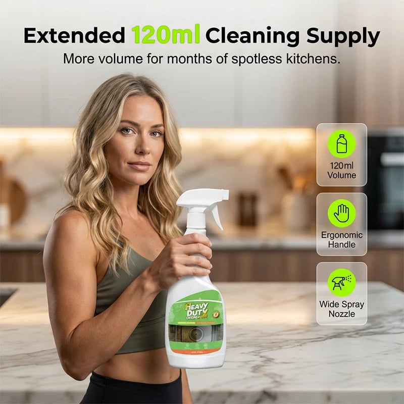 🔥52K+ Sold🧽 Heavy-Duty Kitchen Degreaser Spray + Free Cleaning Towel