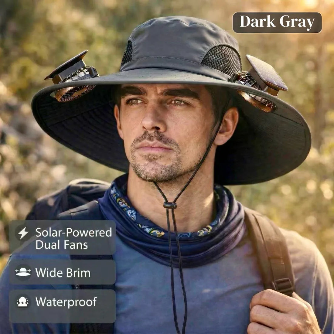 🔥HOT SALE NOW 45% OFF🔥Solar Cooling Sun Hat – Portable Fan Cap