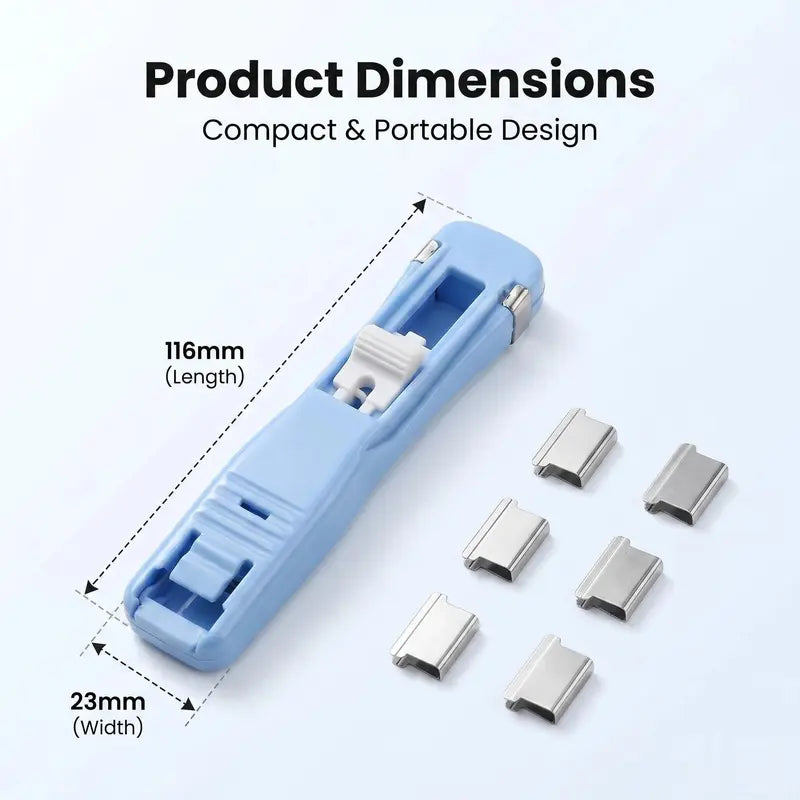 📎4-Pack Refillable Paper Clip Dispenser Set with 110 Assorted Clips
