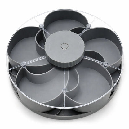 🎁Buy 2 Get Free Shipping！🍽️ Rotating 5-Compartment Snack Tray