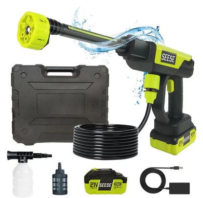 Cordless high-pressure washer, portable car washer, suitable for car washing, household cleaning, and garden watering