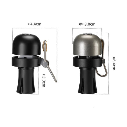 Bike Bell Bar End Bell 100dB Copper for 0.87inch Left/Right | Loud Ring, Rustproof Copper Alloy, PP Plug + Hex Key