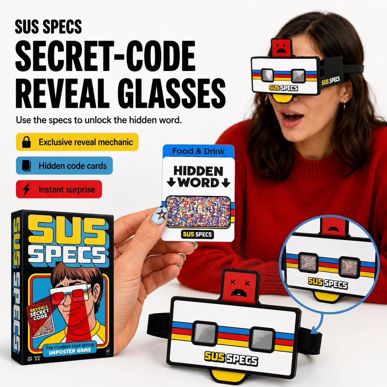 Lucky Egg Sus Specs - The Clueless Clue-Giving Imposter Game