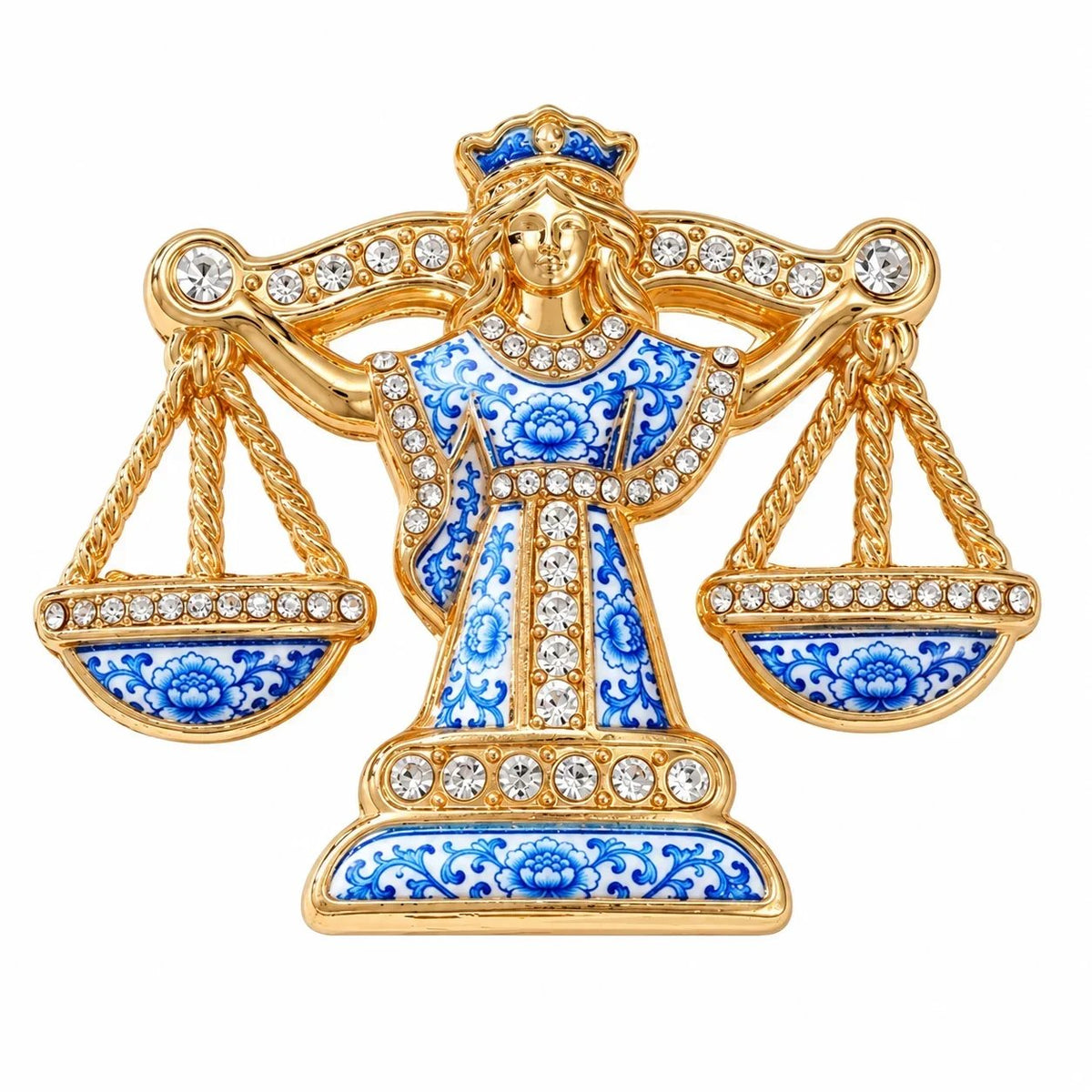 ♈ Luxury Zodiac Enamel Brooch – Colorful Astrology Lapel Pin for Blazers, Coats & Gifts