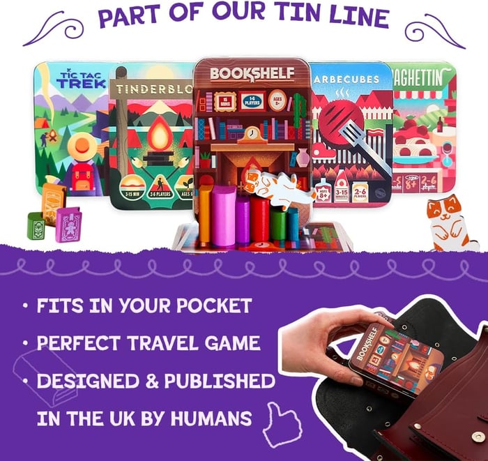 📚️Bookshelf Balance Game – Cooperative Stacking Game for Family & Friends