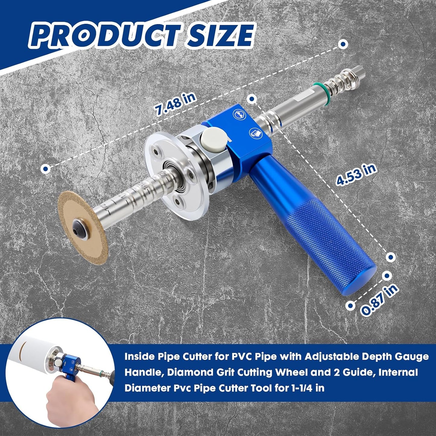 🔧 PVC Pipe Cutter Ratchet Tool - Heavy Duty Quick cut Plumbing Tool for PVC, PPR & PE Pipes