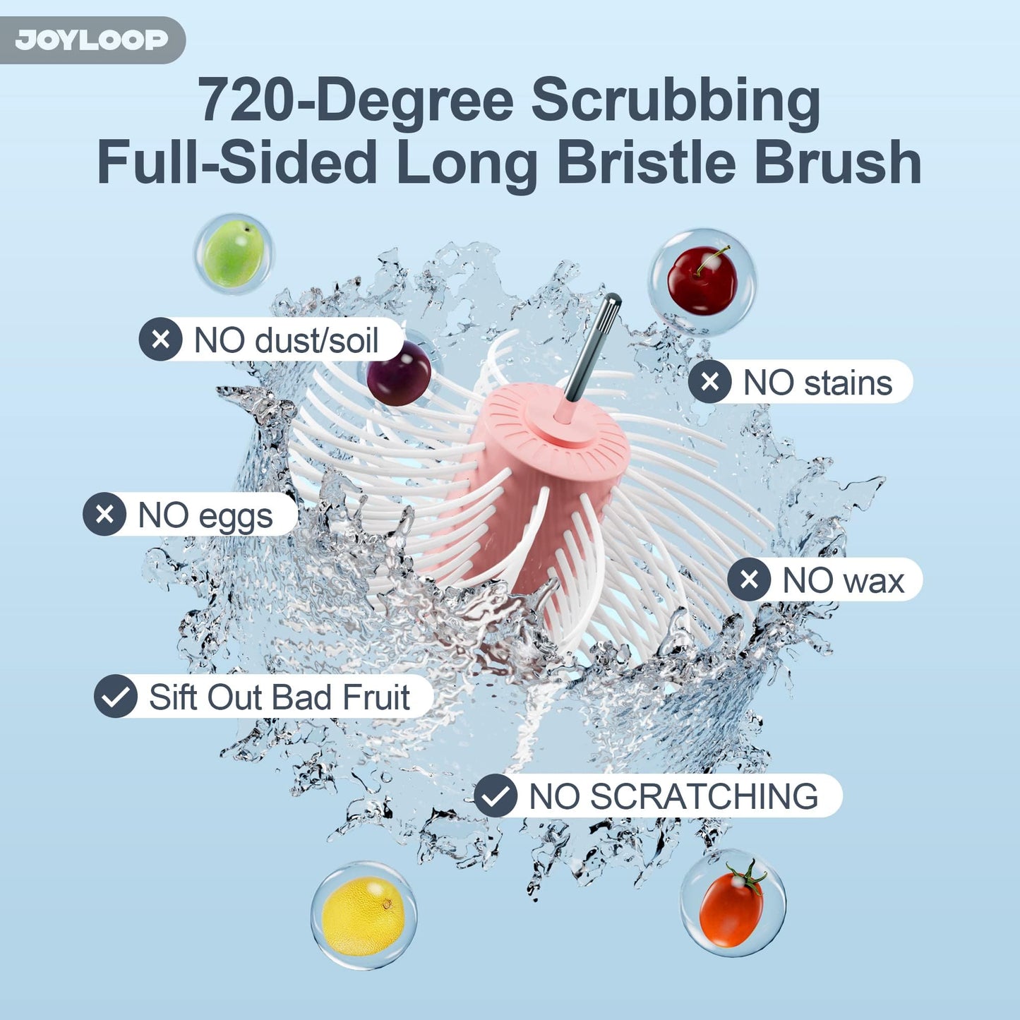 🔥49%OFF TODAY🔥Manual Fruit & Vegetable Washer Spinner with Brush