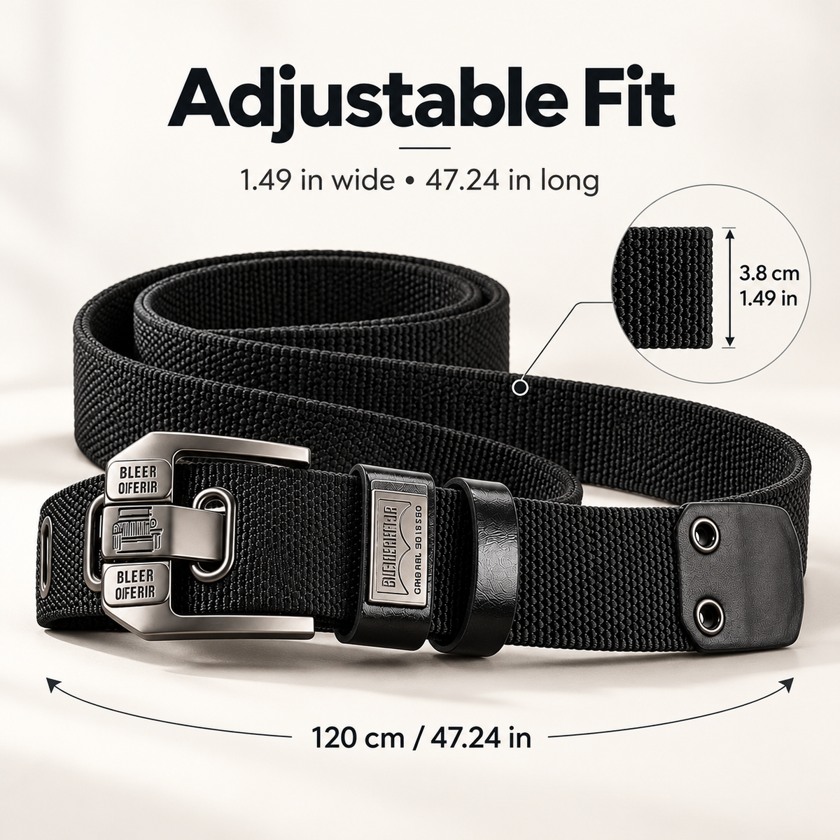 Unisex Minimalist Stylish Waistband - Buckle-Free Men's Belt, Holeless Strap