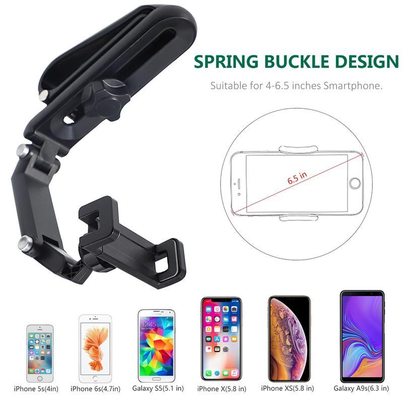 1080° Adjustable Car Sun Visor Phone Holder