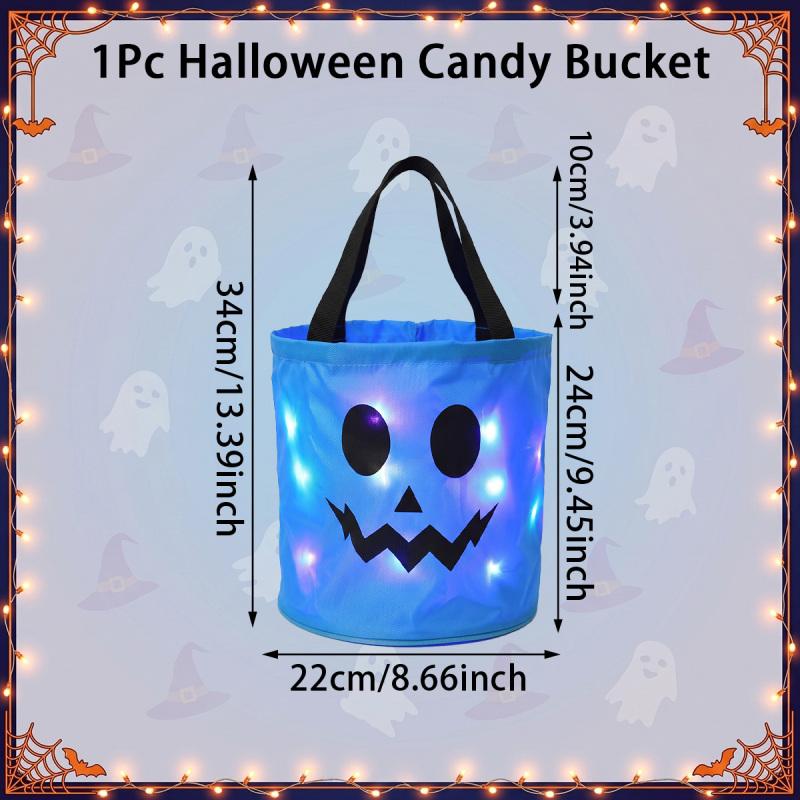 🎃 LED Light-Up Halloween Candy Bags – Make Every Candy Hunt Glow!