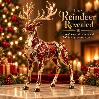 🔥 LAST DAY 50% OFF 🔥 🔴🎄 North Star Reindeer™ — Ornament-to-Reindeer Transforming Christmas Collectible 🦌✨