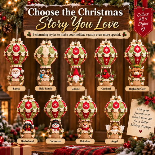 🎅Christmas Hot Air Balloon DIY Kit — Hanging Holiday Decoration Craft