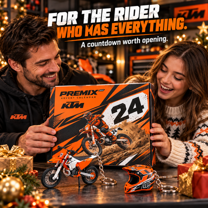 24 Days of Moto – Motocross Advent Calendar with Mini Bike & Helmet Keychains