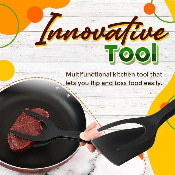 2-in-1 Grip & Flip Tongs – Stop Fighting With Awkward Flips