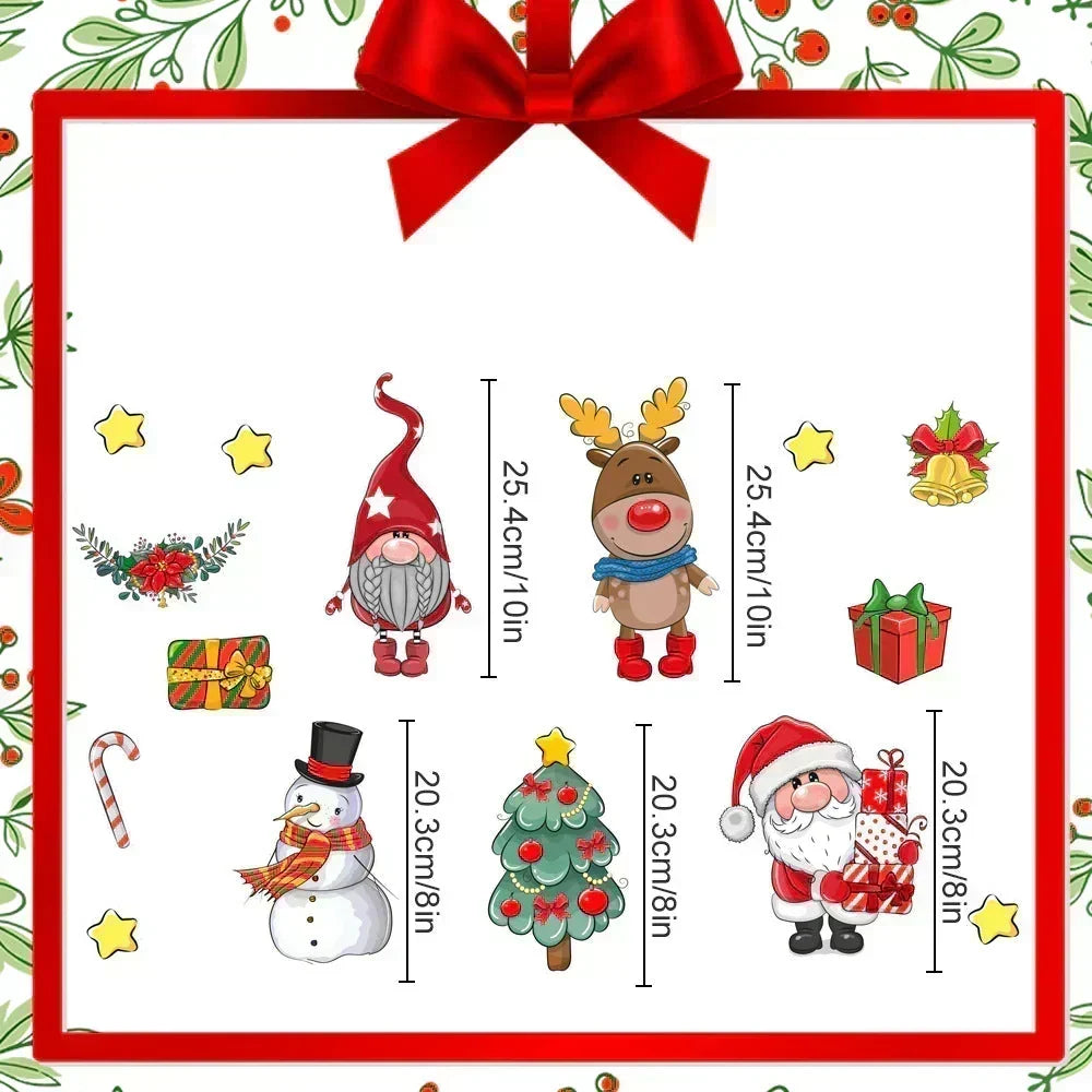 🎄 3D Christmas Magnetic Stickers – Cute Holiday Decor for Fridges & Metal Surfaces