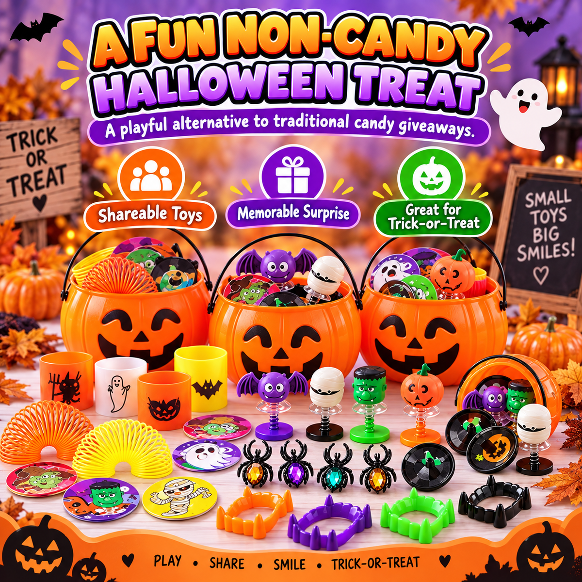 🎃144PCS Halloween Toy and Gift Set for Kids
