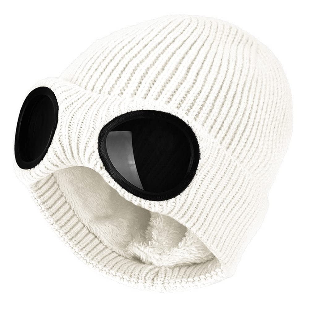 ❄️ Fleece-Lined Goggle Beanie – Warm, Cozy & Ready for Winter