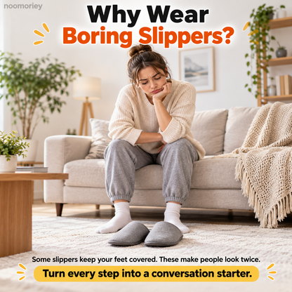 😂 BigFoot Funny Feet Slippers – Realistic Oversized Novelty House Shoes