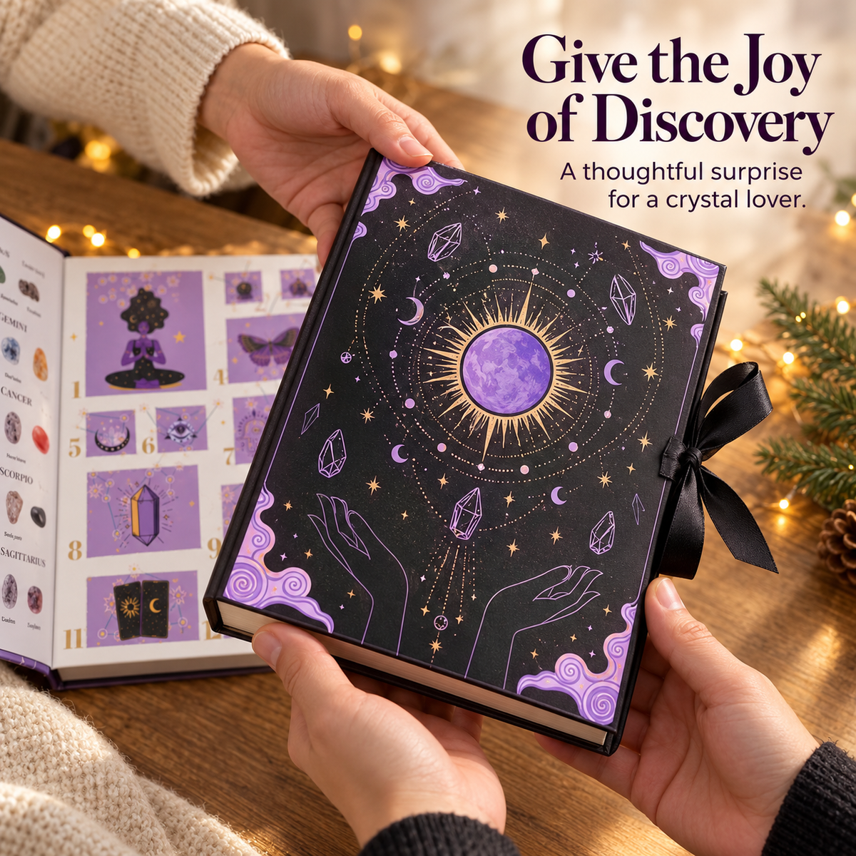 💎12-Day Crystal Advent Calendar – Gemstone Surprise Countdown Gift Box