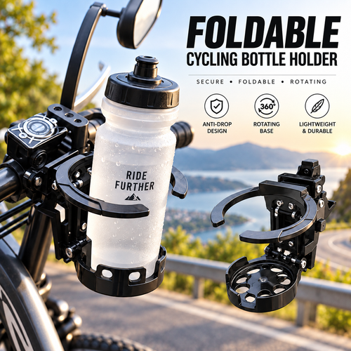 🚲Bike Water Holder, Rotating Bottle Cage