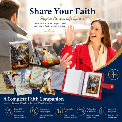 ✝️Catholic Holy Card Holder – Keep Your Favorite Prayer Cards Close