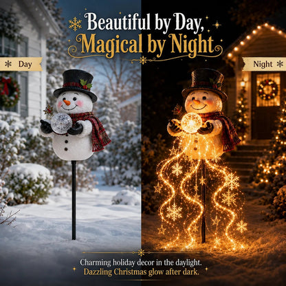 🎅Christmas Early Discount 🔥Buy 4 Get 20% OFF🔥 Snowman Magic Fountain Garden Light