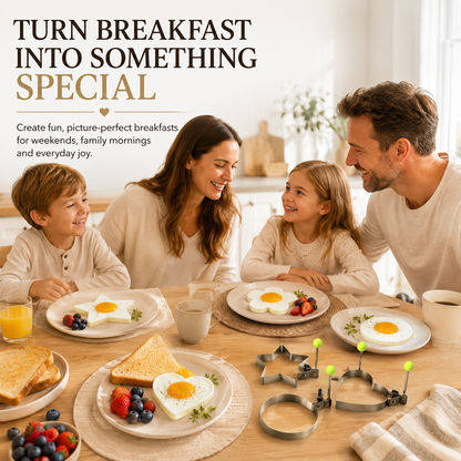 🍳Breakfast Egg & Pancake Mold-Cook Perfect Shapes Every Time