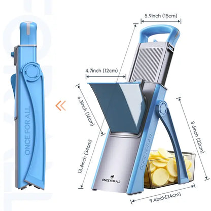 0‑8mm Adjustable Safe Mandoline Slicer