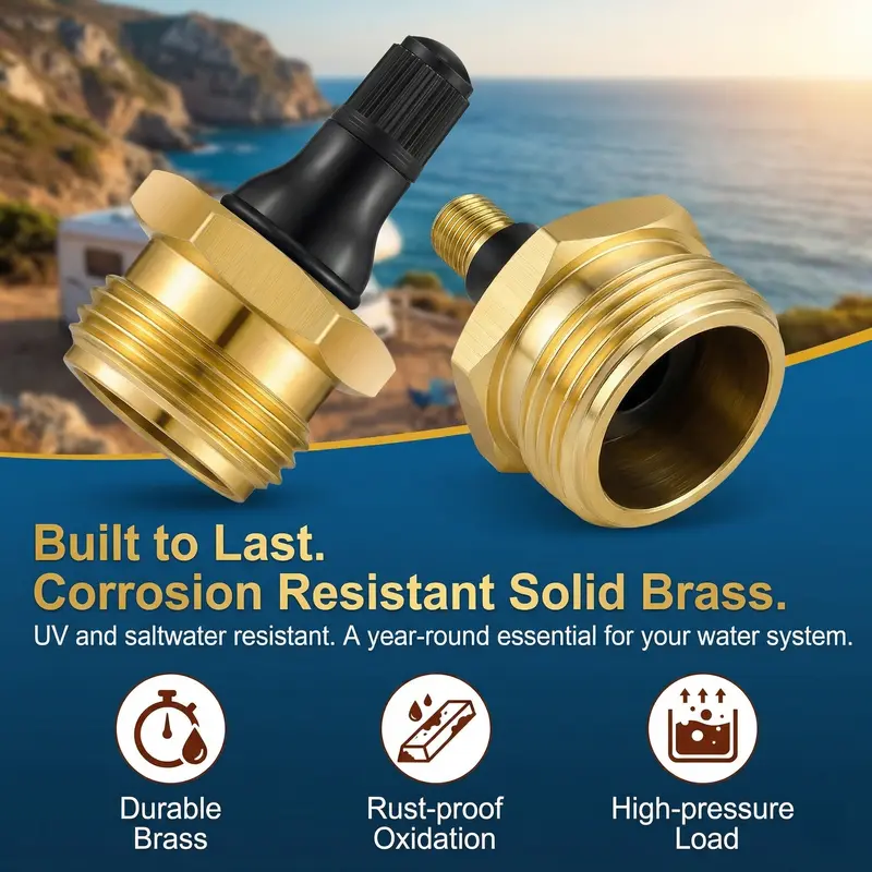 Brass RV blowout plug set product view 4