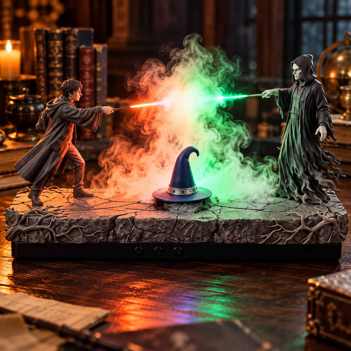 Fantasy mist diffuser used as a decorative aromatherapy desk display