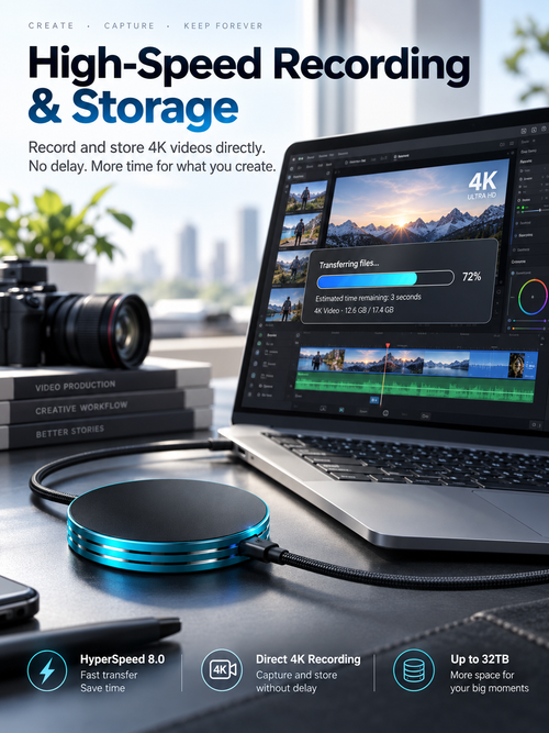 📲C Magnetic Anti-Lost Portable SSD External Solid State Drive
